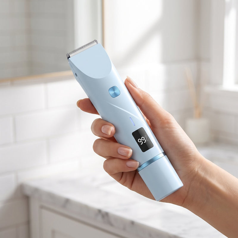 2-in-1 trimmer in hand